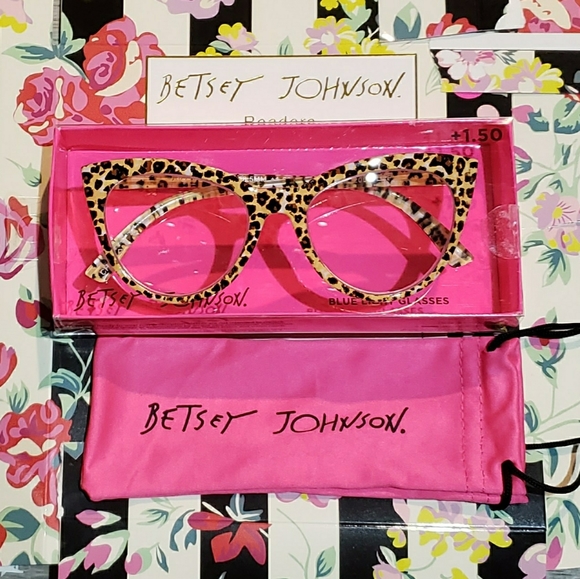 Betsey Johnson Accessories - Betsey Johnson Blue Light Reader Glasses +1.50